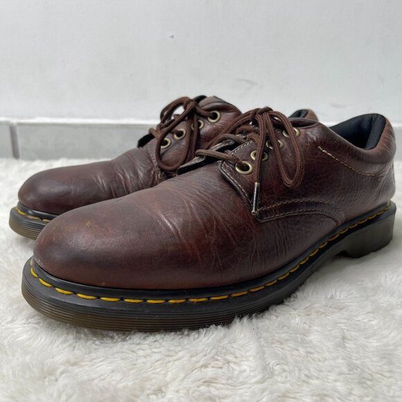Dr. Martens Men\'s Brown  Leather Lace Up Boston Round Toe Shoes Size 11 US main image 12